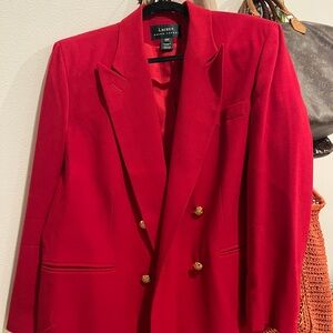 Lauren Ralph Lauren Red Blazer